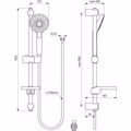IDEAL STANDARD IDEALRAIN KIT NTOuS EVO ROUND (BERG 60cm. TILEFONO 3F F11. SPIRAL I/F) XROME B2620AA