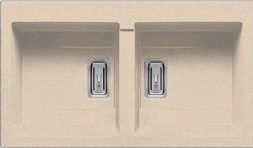 ΓΡΑΝΙΤΕΝΙΟΣ ΝΕΡΟΧΥΤΗΣ ΚΟΥΖΙΝΑΣ PYRAMIS PYRAGRANITE KARTESIO 2B 86x50εκ. 070054011