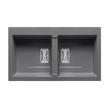 ΓΡΑΝΙΤΕΝΙΟΣ ΝΕΡΟΧΥΤΗΣ ΚΟΥΖΙΝΑΣ PYRAMIS PYRAGRANITE KARTESIO 2B 86x50εκ. 070054311