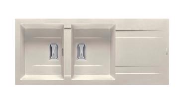 ΓΡΑΝΙΤΕΝΙΟΣ ΝΕΡΟΧΥΤΗΣ ΚΟΥΖΙΝΑΣ PYRAMIS PYRAGRANITE KARTESIO 2B 1D 116x50εκ. 070055211