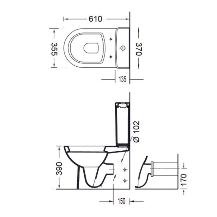 LEKANI SEREL VELA BACK TO WALL 61ek. 671200-300