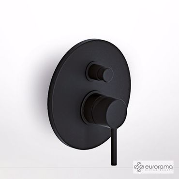 ΜΙΚΤΗΣ ΕΝΤΟΙΧΙΣΜΟΥ 2 ΕΞΟΔΩΝ EURORAMA TONDA BLACK MATT 145030-400