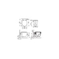 LEKANI KREMASTI IDEAL STANDARD CONNECT WC PACK E716601
