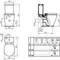 LEKANI X.P. IDEAL STANDARD CONNECT WC PACK AQUABLADE E046301