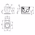 LEKANI KREMASTI IDEAL STANDARD CONNECT SPACE 48ek. E801801