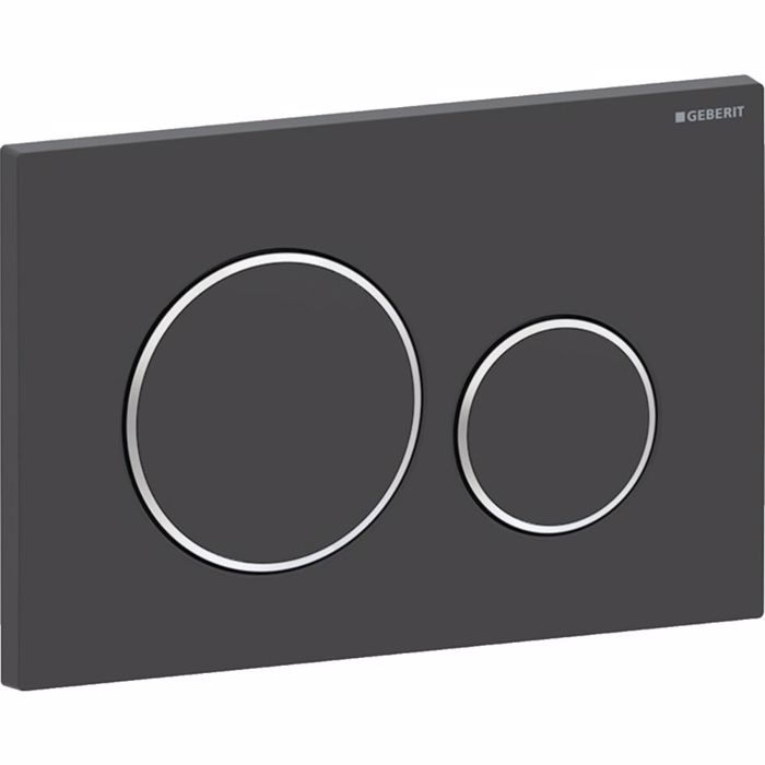 PLAKETA XEIRISMOu GEBERIT SIGMA 20 BLACK MATT/BRIGHT CHROME 115.882.14.1