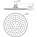 IDEAL STANDARD IDEAL IDEALRAIN STROGuLI KEFALI NTOuS 20cm B9442AA
