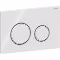 PLAKETA XEIRISMOu GEBERIT SIGMA 50 BRIGHT WHITE GLASS/BRIGHT CHROME 115.884.SI.1
