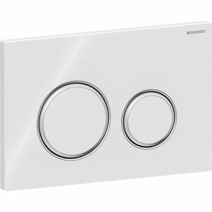 PLAKETA XEIRISMOu GEBERIT SIGMA 50 BRIGHT WHITE GLASS/BRIGHT CHROME 115.884.SI.1