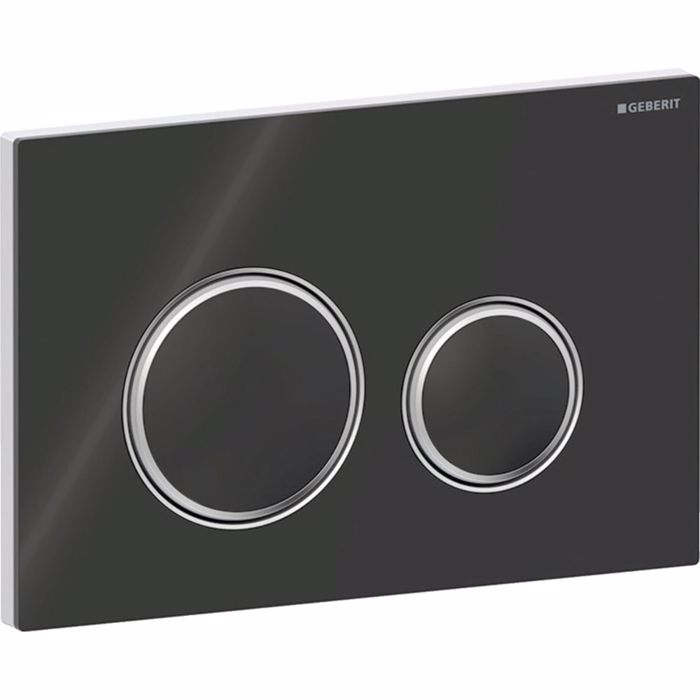 PLAKETA XEIRISMOu GEBERIT SIGMA 50 BRIGHT BLACK GLASS/BRIGHT CHROME 115.884.SJ.1