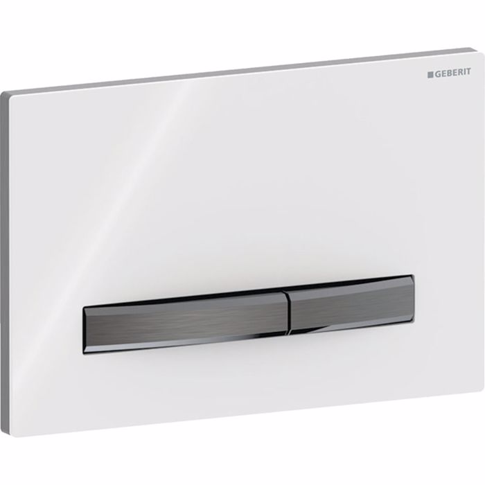 PLAKETA XEIRISMOu GEBERIT SIGMA 50 WHITE/BLACK CHROME 115.671.11.2