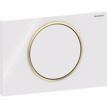 ΠΛΑΚΕΤΑ ΧΕΙΡΙΣΜΟΥ GEBERIT SIGMA 10 WHITE/GOLD-COLOURED 115.758.KK.5