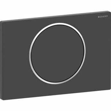 ΠΛΑΚΕΤΑ ΧΕΙΡΙΣΜΟΥ GEBERIT SIGMA 10 BLACK MATT/BRIGHT CHROME 115.758.14.5