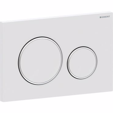 ΠΛΑΚΕΤΑ ΧΕΙΡΙΣΜΟΥ GEBERIT SIGMA 20 WHITE MATT/BRIGHT CHROME 115.882.JT.1