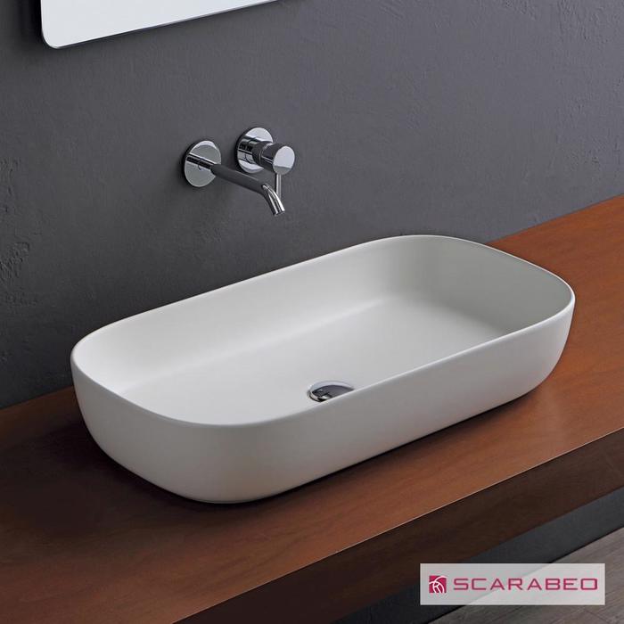 NIPTIRAS SCARABEO GLAM 76x39cm PEARL (WHITE MATT) 1803-301