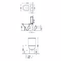 LEKANI SEREL VELA 6712 RIMLESS XP BACK TO WALL 61CM 671200SC-300