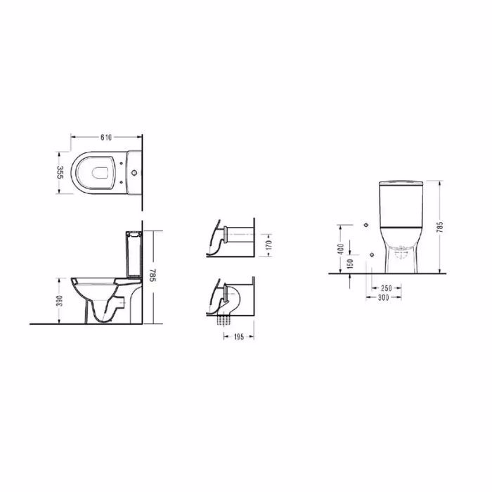 LEKANI SEREL VELA 6716B ME MPINTE XP 61CM 6716B00SC-300