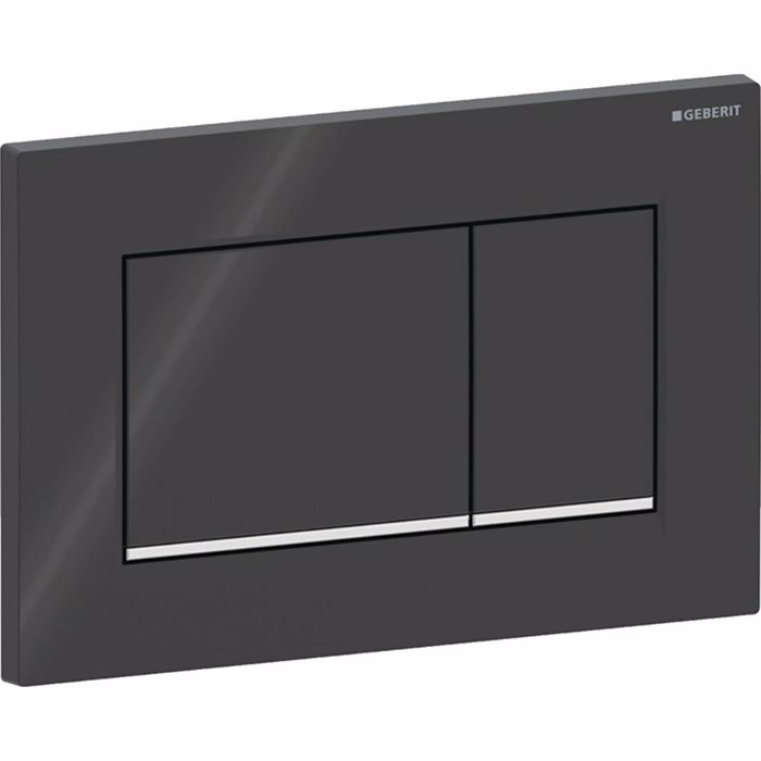PLAKETA XEIRISMOu GEBERIT SIGMA 20 BRIGHT BLACK/BRIGHT CHROME 115.883.KM.1