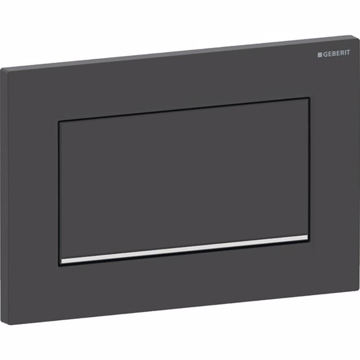 PLAKETA XEIRISMOu GEBERIT SIGMA 10 MATT BLACK EASY TO CLEAN /BRIGHT CHROME 115.893.14.1