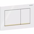 PLAKETA XEIRISMOu GEBERIT OMEGA 20 BRIGHT WHITE/BRIGHT GOLD 115.080.KK.1