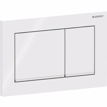 ΠΛΑΚΕΤΑ ΧΕΙΡΙΣΜΟΥ GEBERIT OMEGA 20 WHITE/BRIGHT CHROME 115.080.KJ.1
