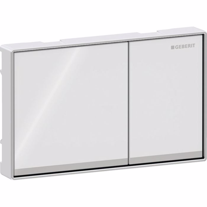 PLAKETA XEIRISMOu GEBERIT OMEGA 60 WHITE GLASS 115.081.SI.1