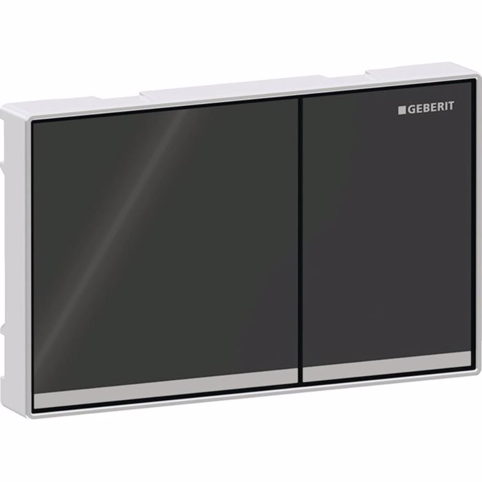 PLAKETA XEIRISMOu GEBERIT OMEGA 60 BLACK GLASS/BRIGHT CHROME 115.081.SJ.1