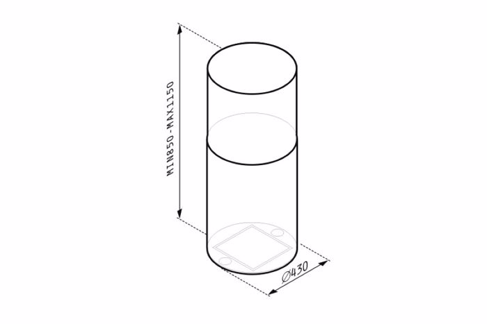 APORROFITIRAS OROFIS PYRAMIS CILINDRICO ∅43ek. 065018601 ANOXEIDOTO