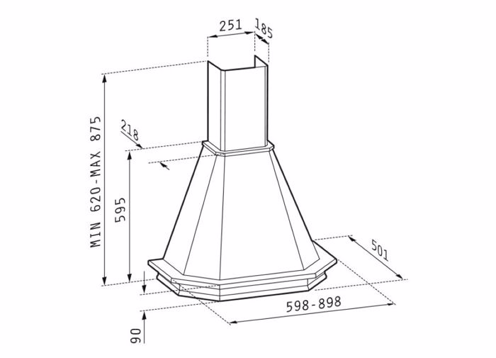APORROFITIRAS TOIXOu PYRAMIS KAMINADA ROuSTIK 90ek. 065018102 LEuKO METALLO & XuLO