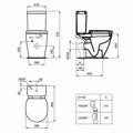 LEKANI X.P. IDEAL STANDARD CONNECT SPACE WC PACK E130301
