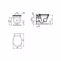 IDEAL STANDARD LEKANI CONNECT AIR KREMASTI & KAThISMA SANDWICH SOFT CLOSING E008701