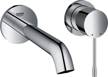 GROHE ESSENCE NEW ΜΠΑΤΑΡΙΑ ΝΙΠΤΗΡΟΣ ΤΟΙΧΟΥ 18εκ. ΕΞΩΤΕΡΙΚΑ ΜΕΡΗ 19408001