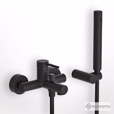 ΜΠΑΤΑΡΙΑ ΛΟΥΤΡΟΥ EURORAMA TONDA BLACK MATT 145210-400
