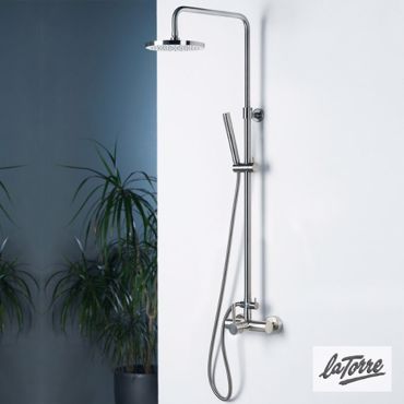ΣΤΗΛΗ ΝΤΟΥΣ 2 ΕΞΟΔΩΝ LA TORRE NEW TECH INOX FINISH 12065-110