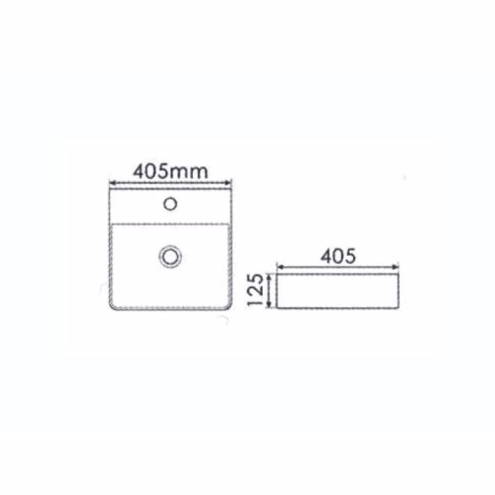 NIPTIRAS EPIKAThIMENOS CERAMITA SLIM 40 40.5x40.5cm.