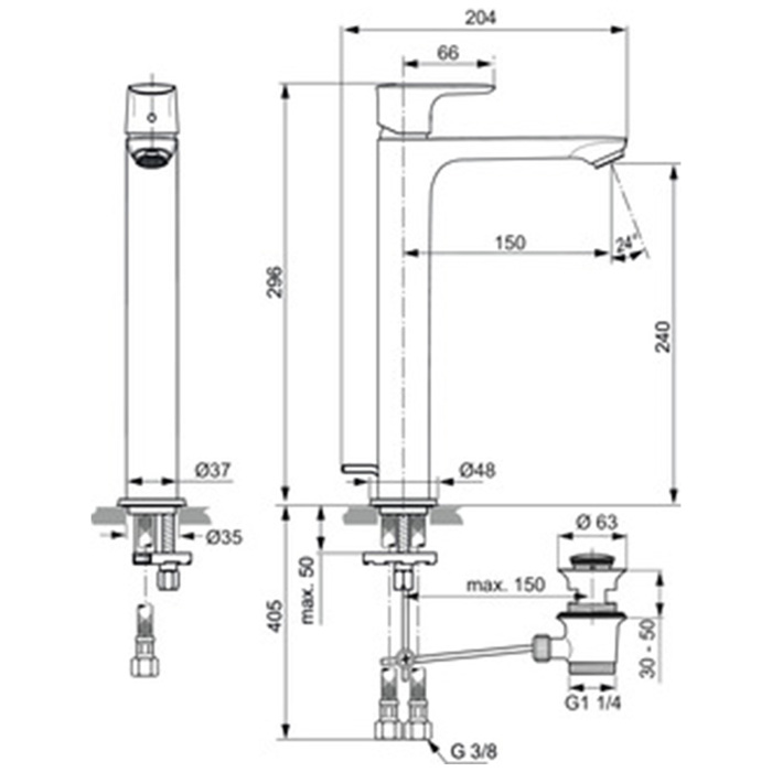 IDEAL STANDARD CONNECT AIR ANAMIKTIKI MPATARIA MPATARIA NIPTIROS ELEuThERIS TOPOThETISIS KAI BALBIDA A7025A5