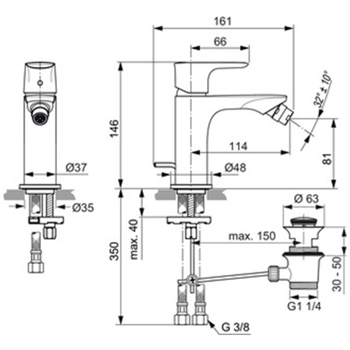 IDEAL STANDARD CONNECT AIR  ANAMIKTIKI MPATARIA MPINTE A7030GN