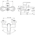 IDEAL STANDARD CONNECT AIR EPITOIXI ANAMIKTIKI MPATARIA LOuTROu (MONO KORMOS) A7033A2