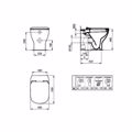 IDEAL STANDARD TESI LEKANI uP T007701 & KAThISMA SOFT CLOSING T352701 PLIRES SET