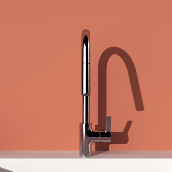 IDEAL STANDARD GUSTO ΜΠΑΤΑΡΙΑ ΚΟΥΖΙΝΑΣ ΜΕ ΨΗΛΟ ΡΟΥΞΟΥΝΙ BD416AA IDEAL STANDARD GUSTO MPATARIA KOuZINAS ME PsILO ROuXOuNI BD416AA