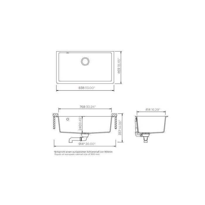 GANITENIOS NEROXuTIS KOuZINAS SCHOCK MONO  83.5x53ek. 15090U-1442 SILVERSTONE