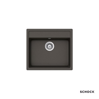 ΓΡΑΝΙΤΕΝΙΟΣ ΝΕΡΟΧΥΤΗΣ ΚΟΥΖΙΝΑΣ SCHOCK MANHATTAN  57x51εκ. 30060-1421 ASPHALT ΕΝΘΕΤΟΣ