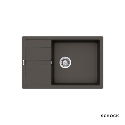 ΓΡΑΝΙΤΕΝΙΟΣ ΝΕΡΟΧΥΤΗΣ ΚΟΥΖΙΝΑΣ SCHOCK MANHATTAN  77x50εκ. 30180-1421 ASPHALT ΕΝΘΕΤΟΣ