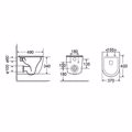 LEKANI BIANCO CERAMICA MAYA MY 110 RIMLESS KREMASTI 49 CM MY11000SC-300