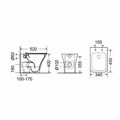 LEKANI BIANCO CERAMICA DELIA DL 130 RIMLESS uP BACK TO WALL 52CM DL13000SC-300