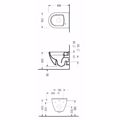 LEKANI SEREL SMART SM 36B RIMLESS ME MPINTE KREMASTI 48.5CM SM36B00SC-300