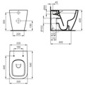 LEKANI KREMASTI IDEAL STANDARD I.LIFE B BACK TO WALL T461601