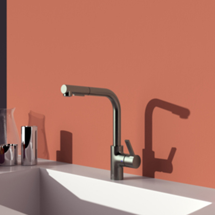 IDEAL STANDARD GUSTO ΜΠΑΤΑΡΙΑ ΚΟΥΖΙΝΑΣ ΜΕ ΨΗΛΟ ΡΟΥΞΟΥΝΙ MAGNETIC GREY BD420A5 IDEAL STANDARD GUSTO MPATARIA KOuZINAS ME PsILO ROuXOuNI MAGNETIC GREY BD420A5