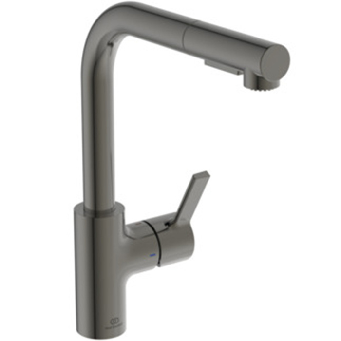 IDEAL STANDARD GUSTO ΜΠΑΤΑΡΙΑ ΚΟΥΖΙΝΑΣ ΜΕ ΨΗΛΟ ΡΟΥΞΟΥΝΙ MAGNETIC GREY BD420A5 IDEAL STANDARD GUSTO MPATARIA KOuZINAS ME PsILO ROuXOuNI MAGNETIC GREY BD420A5