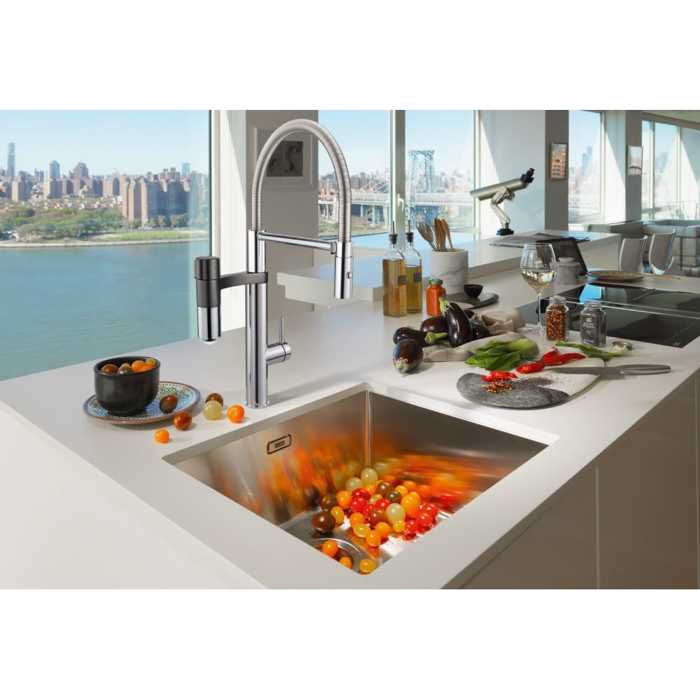 FRANKE MPATARIA KOuZINAS FRANKE VITAL CAPSULE MYTHOS ANAMEIKTIKI CHROME/GUN METAL 120.0621.230